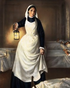 Florence Nightingale Holding Lamp